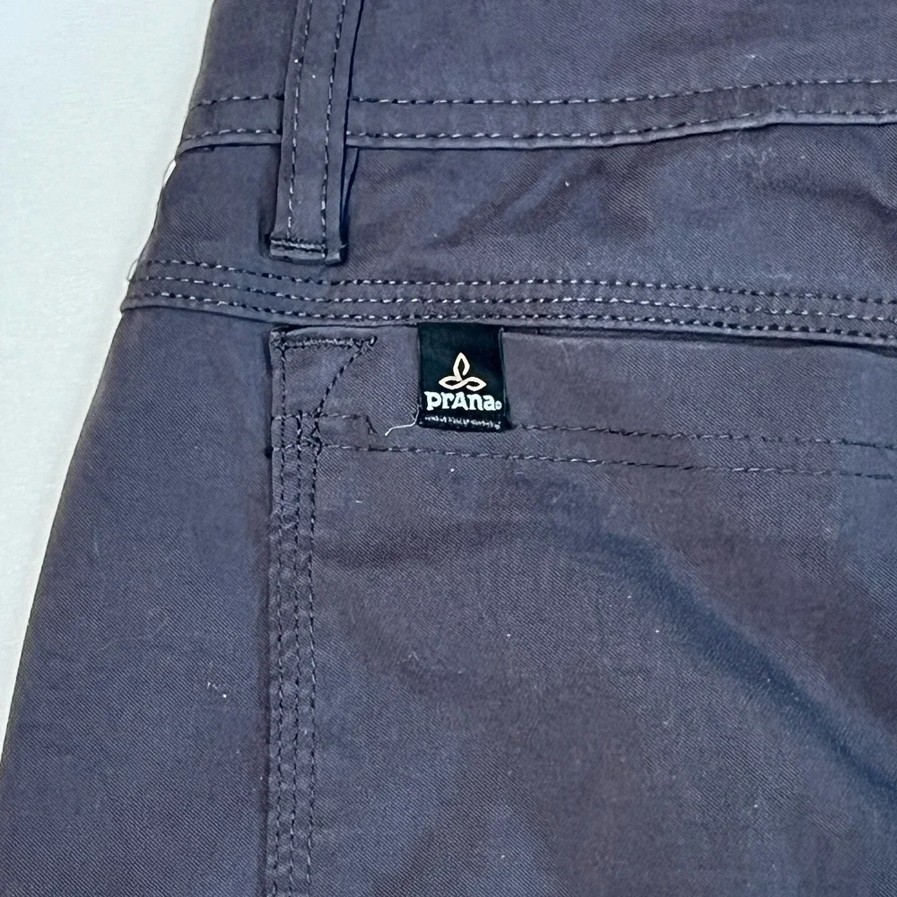 Prana Stetch Zion Straight Pant Mens 31x30 Gray Cargo Belted Hiking Outdoors